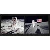 Image 1 : 2 Photos Man on Moon Walk Apollo Aldrin, Shepard