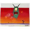 Image 1 : Orig Deflating Plank Animation Cel Background SpongeBob