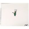 Image 1 : SpongeBob Orig Animation Art Cel Plankton-Thumbs Up!