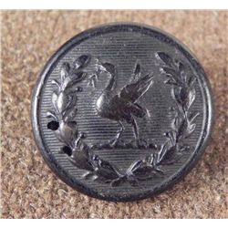 Firmin London Antique Rubber Button w/ Bird 1800s