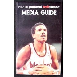 1987 Portland Trail Blazers Media Guide Basketball