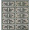 Image 1 : 10 CU Brazil 10 Cruzieros Counter Stamped Paper Money