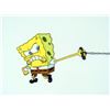 Image 2 : Original Production Cel SpongeBob Art Pulling Far Rope