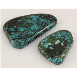 Natural Turquoise 114.43ctw Loose Gemstone Lot of 3