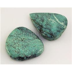 Natural Turquoise 164.36ctw Loose Gemstone 2pc Big Size