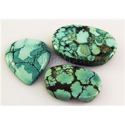 Natural Turquoise 189.70ctw Loose Gemstone 3pc Big Size