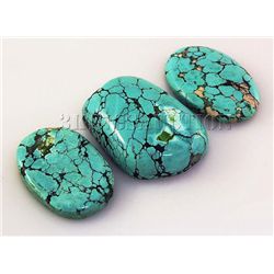 Natural Turquoise 242.43ctw Loose Gemstone 3pc Big Size
