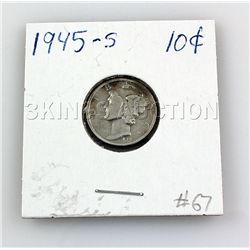 1945-S 10Cents Silver