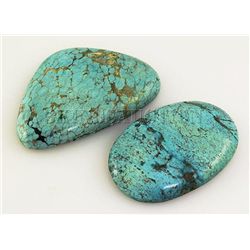 Natural Turquoise 166.56ctw Loose Gemstone Lot of 3