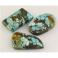 Natural Turquoise 173.00ctw Loose Gemstone Lot of 5