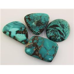 Natural Turquoise 229.13ctw Loose Gemstone Lot of 6