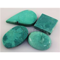 Natural Turquoise 194.61ctw Loose Gemstone Lot of 4