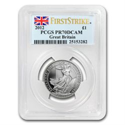 2012 1/2 oz Silver Britannia PR-70 DCAM PCGS (FS)