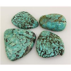 Natural Turquoise 228.30ctw Loose Gemstone 4pc Big Size