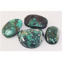 Natural Turquoise 237.83ctw Loose Gemstone 4pc Big Size