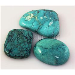 Natural Turquoise 245.63ctw Loose Gemstone Lot of 5