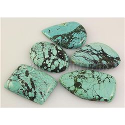 Natural Turquoise 173.00ctw Loose Gemstone Lot of 4