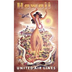 Poster: United Airlines Hawaii