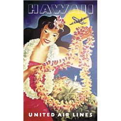 Poster: United Airlines Hawaii