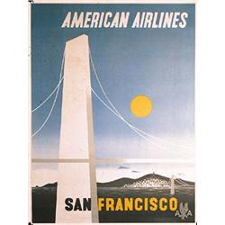 Poster: American Airlines San Francisco