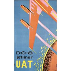 Old  Airline Poster - great graphics