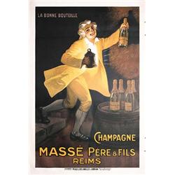 Old French Champagne Poster