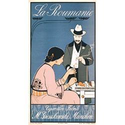 Old German Cigarette Poster