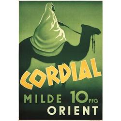 Old German Cigarette Poster