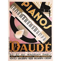 Original Pianos Daudé Poster