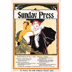 Poster: Philadelphia Sunday Press 1896