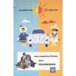 Old VW Poster from 1950s
