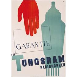 Rare Tungsram Poster from 1930s