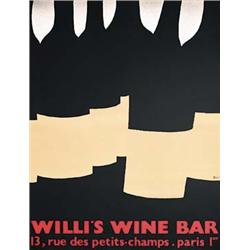 Original Silkscree Poster for Willi´s Wine Bar