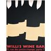 Image 1 : Original Silkscree Poster for Willi´s Wine Bar