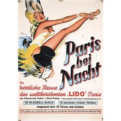 Orig. Paris Can Can Poster from 1950s