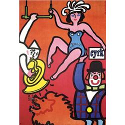 Original Polish Cyrk Circus Poster 1st Printing