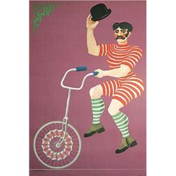 Original Polish Cyrk Circus Poster 1st Printing