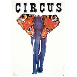 Original Polish Cyrk Circus Poster 1st Printing