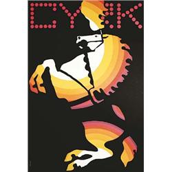Original Polish Cyrk Circus Poster 1st Printing