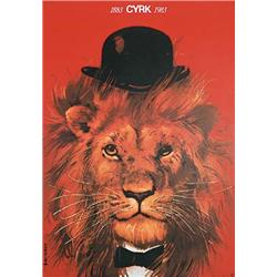 Original Polish Cyrk Circus Poster 1st Printing
