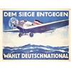 Image 1 : Original German Election Poster 1920 - Airplane