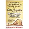Image 1 : Pennsylvania Railroad Poster Broadway Limited