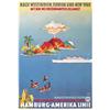 Image 1 : Original HAPAG Ocean Liner Poster 1930s