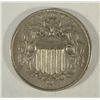 Image 1 : 1866w/rays  shield nickel  VF    est  $85--$90