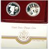 Image 1 : 1983 AND 1984 PROOF OLYMPICS TWO COIN COMMEMORATIVE SET, WITH ORIGINAL PACKAGING