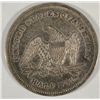 Image 2 : 1839 DRP  Seated half $ all original tone  XF   est $130-$140