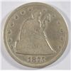 Image 1 : 1875CC   20 center  fine BUT No Liberty does not show est $325-$350