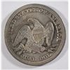 Image 2 : 1851  Seated quarter  XF but brushed to enhance est $100-$120