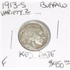 1913-S VARIETY 2 BUFFALO NICKEL *1ST YEAR* RED BOOK VALUE IS $450.00 *EXTREMELY RARE KEY DATE FINE G