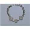 Image 1 : OCTAGON CZ WHITE PEARL SILVER BRACELET***METAL: SILVER;